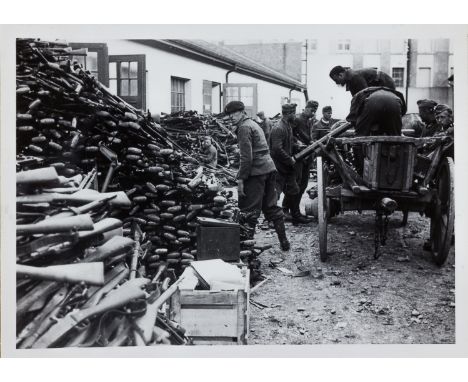 THE DEFEAT OF FRANCE AND SURRENDER OF THE FRENCHFine photograph album containing about 190 original photographs, each 3 1/2" 