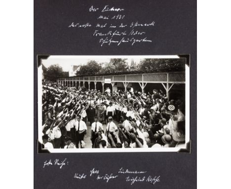 SS OBERSTURMBANNFUHRER ERIK BRACK'S PHOTOGRAPH ALBUM A spectacular SS officer's pre-war photograph album, thios example owned
