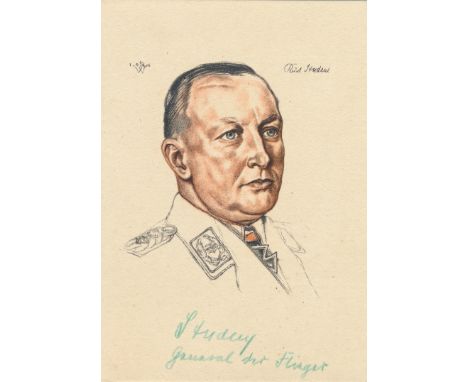 KURT STUDENT(1890 - 1978) German general of paratroopers, the commander of the world's first airborne division who took the "