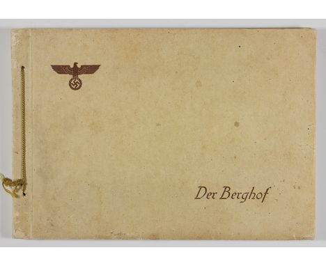 "DER BERGHOF" PHOTO BOOK, TAKEN FROM BERCHTESGADENA great relic captured by an American officer at Berchtesgaden, and very li