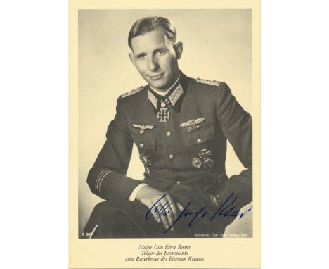 OTTO-ERNST REMER(1912-1997) German Wehrmacht officer who played a decisive role in stopping the 20 July plot of 1944 against 