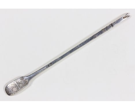 HERMANN GORING LOBSTER PICKSilver lobster pick, 7 1/4" long, bearing the coat of arms of Luftwaffe chief Hermann Goring, with