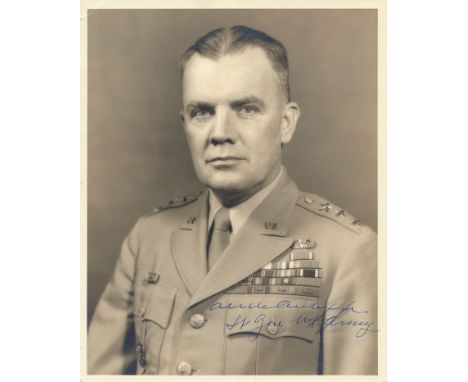 ANTHONY MCAULIFFE(1898 - 1975) American Army general who held Bastogne during the Battle of the Bulge, remembered for his rep