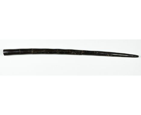 SWAGGER STICK WITH CONCEALED DAGGERSwagger stick, 19 1/2" long, possibly of Japanese origin, consisting of 11 segments of bla