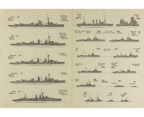 "THE GERMAN WARSHIPS"Weimar-era softbound publication, "Die deutschen Kriegsschiffe" ("The German Warships"), by Erich Groner