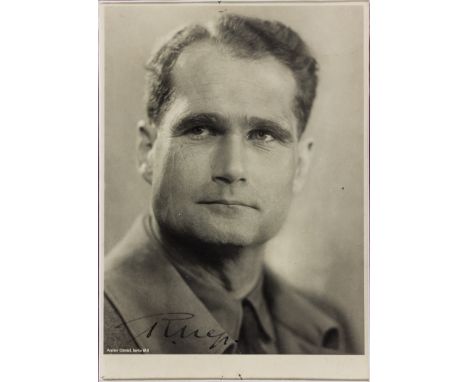 RUDOLF HESS(1894 - 1987) Nazi German Deputy Fuehrer and second in command after Goering, Hess was one of Hitler's closest con