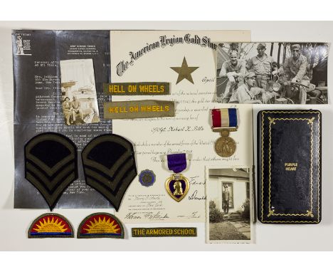 K.I.A. GROUPING OF MASTER SGT. HOBART E. PITTSGrouping of items related to the death in combat of M/Sgt. Hobart E. Pitts of R