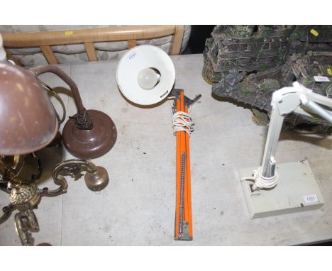 An angle poise style lamp