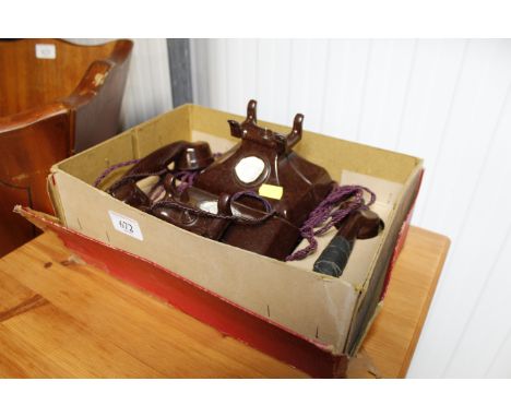 A Bakelite Chad Valley phone set