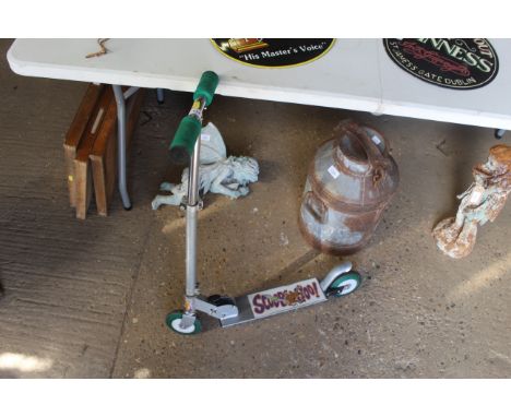 A child's "Scooby Doo" scooter 
