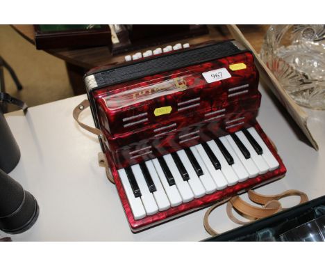 A mini piano accordion 