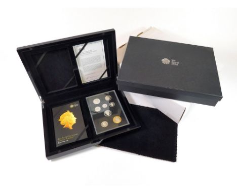ROYAL MINT 2015 SILVER PROOF COLLECTION. A Royal Mint 2015 silver proof coin collection 'The Fifth Circulating Coinage Portra
