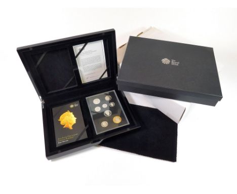 ROYAL MINT 2015 SILVER PROOF COLLECTION. A Royal Mint 2015 silver proof coin collection 'The Fifth Circulating Coinage Portra