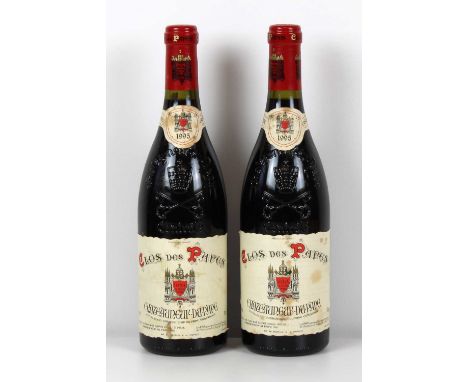 2 Bottles Chateauneuf du Pape Paul Avril ‘Clos des Papes’ Vintage 1995 2 Bottles Chateauneuf du Pape Paul Avril ‘Clos des Pap