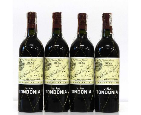 4 Bottles Rioja R.Lopez de Heredia Vina Tondonia Reserva Vintage 1991 4 Bottles Rioja R.Lopez de Heredia Vina Tondonia Reserv