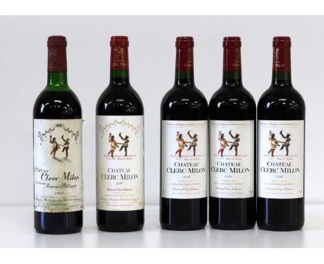 5 Bottles Chateau Clerc Milon Grand Cru Classe Pauillac 5 Bottles Chateau Clerc Milon Grand Cru Classe Pauillac consisting of