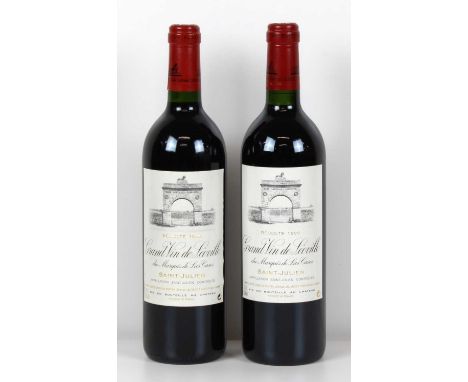 2 Bottles Chateau Leoville Lascases 2 Bottles Chateau Leoville Lascases Grand Cru Classe St Julien from 1990’s being :- 1 bot