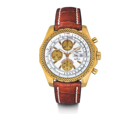 Breitling for Bentley, attraktive Special Edition, 2006.Gelbgold 750.D 45 mm.Referenz Nr: K 13362Gehäuse Nr: 763564 schweres,