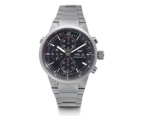 IWC, limitierte Chrono-Rattrapante GST, 2004.Titan.D 43 mm.Seltene "Jan Ulrich"-Edition in fast neuwertiger Erhaltung und mit