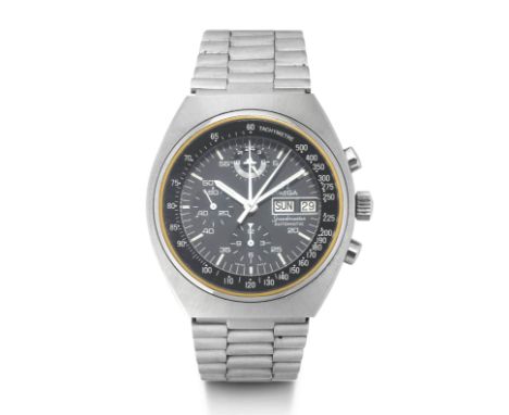 Omega, schöne Speedmaster, ca. 1985.Edelstahl.D 42 x 45 mm.Referenz Nr: 176.0012Gehäuse Nr: Verschraubtes Gehäuse.Zifferblatt