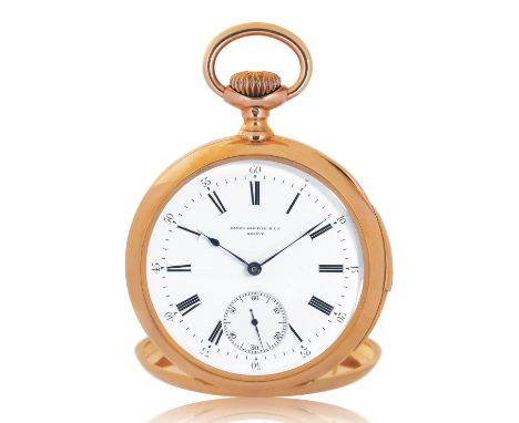 Patek Philippe, Taschenuhr mit Minutenrepetition, 1889.Roségold 750.D 51,5 mm.Sammleruhr in aussergewöhnlich guter Erhaltung.