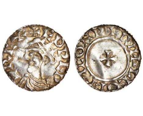 Edward the Confessor (1042-66), Penny, 0.97g, Radiate/Small Cross type, Warwick, Leofric, bust left wearing radiate crown, re