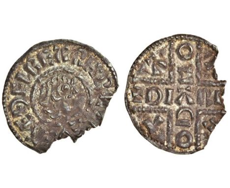 Wessex, Aethelberht (858-65), Penny, 0.91g., inscribed cross type, Canterbury, Diarmod, +AE&#208;ELBEART RE[X], bust right, r