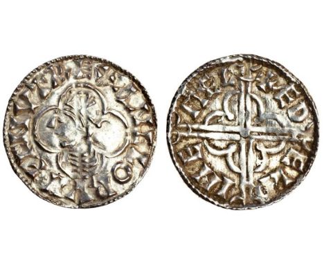 Cnut (1016-35), Penny, 0.98g, Quatrefoil type, Maldon, Aethelwine, crowned bust left within quatrefoil, rev. +&#198;DELPINE M