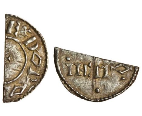 Wessex, Alfred the Great (871-99), cut half Penny, 0.72g., two-line type, Canterbury, Dunninc, [.]EX DORO[.], rev. [.]/INC MO