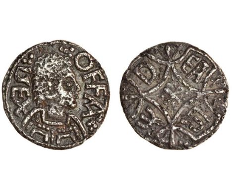 Mercia, Offa (757-96), light coinage, c.780-92, portrait types, Penny, 1.07g., Canterbury, Ealraed, OFFA REX, part retrograde