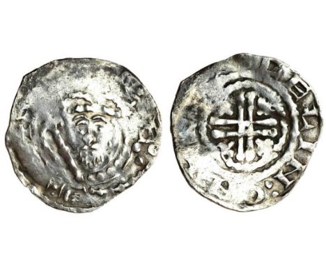 Stephen (1135-54), Penny, 1.28g, ‘Awbridge’ type, (BMC VII), Norwich, Iocelin, bearded bust three-quarters left, crowned and 