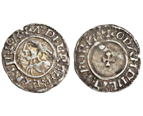 Aethelred II (978-1016), Penny, 1.16g, First Small Cross type, York, Oda, diademed bust left with 3 pellets before in field, 