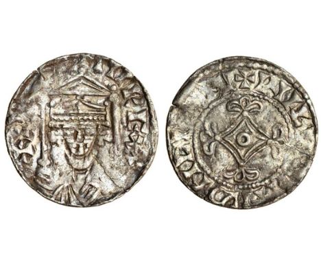 William I (1066-87), Penny, 0.96g, Contemporary forgery of Canopy type, Uncertain mint and moneyer, bust facing crowned and d