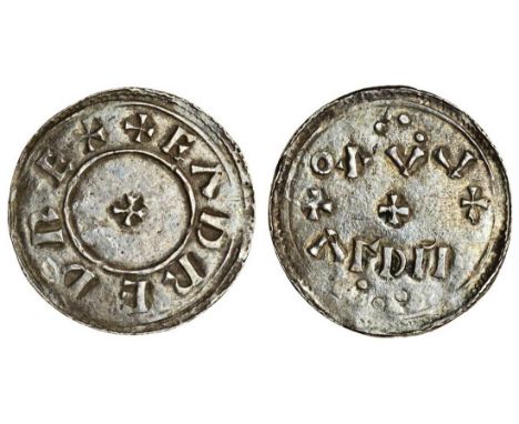 Eadred (946-54), Penny, 1.40g., HT1, Oswald, +EADRED REX, rev. OSVV/ALD M (N.706; S.1113), nearly very finePROVENANCEBt. Bald
