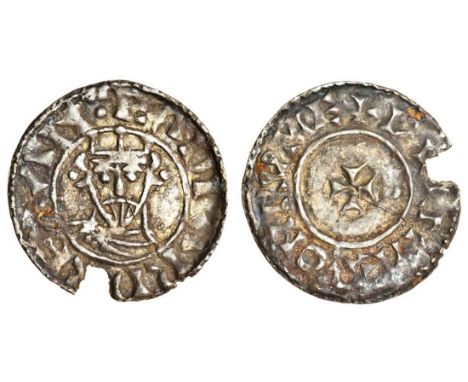 Edward the Confessor (1042-66), Penny, 0.96g, Facing Bust/Small Cross type, Romney, Wulfm&#198;r, bust facing, bearded and cr