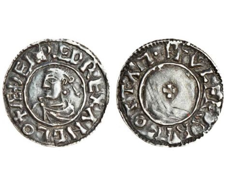 Aethelred II (978-1016), Penny, 1.13g, First Small Cross type, Stamford, Wulfgar, diademed bust left, rev. +PVLFGAR M-O STAM•