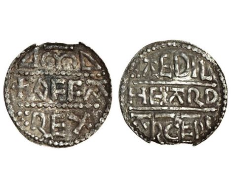 Archbishops of Canterbury, Aethelheard (793-805), second issue, c.793-96, with Offa as overlord, Penny, 1.27g., Canterbury, +