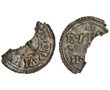 Eadwig (955-59), Penny (2), 1.31g., HT1, Litelman, +EADWI RE+, rev. LITEL/MAN NO (N.724; S.1122), crack, good fine; 0.60g, Cy
