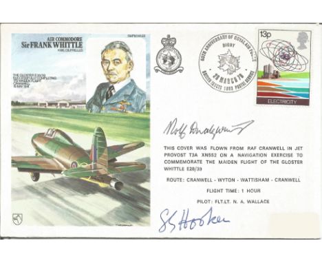 Aviation FDC Cover dedicated to Sir Frank Whittle (Inventor of the Turbo Jet engine). Cover illustrates the Gloster E28 39 co