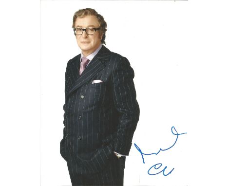 Michael Caine signed 10x8 colour portrait photo. TV Film autograph. Good condition Est.