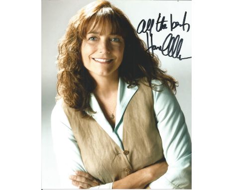 Raider of the Lost Ark Karen Allen signed 10 x 8 colour Indiana Jones Photoshoot Portrait Photo, from in person collection au