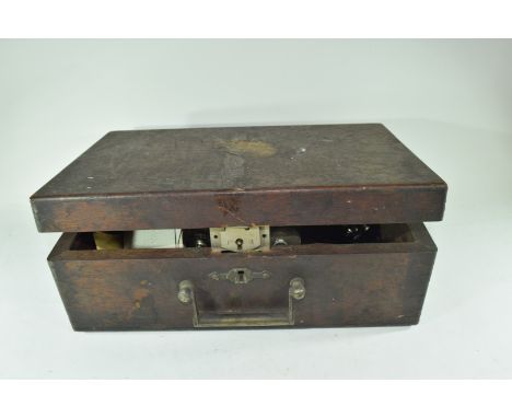 Crosby Steam Gauge and Valve Co of Boston, Massachusetts, hardwood cased steam engine indicator complete with original wooden