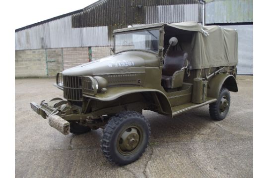 A 1941 left hand drive Dodge WC4 half ton pick-up truck with winch ...