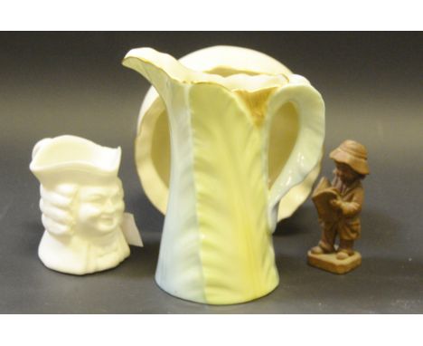 A Royal Worcester Fern leaf jug; a Lucky Heather bowl; etc. (4)