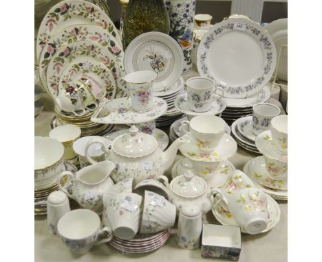 Ceramics - Wedgwood Hathaway Rose pattern ; Carlton Ware trinket dish; Staffordshire teawares;  etc qty 