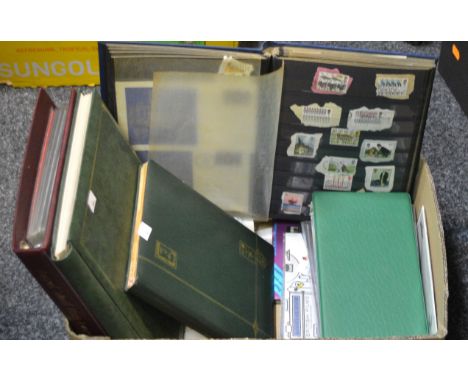 Stamps - British and the rest of the world loose and in album; First Day Covers ( 1 box)
