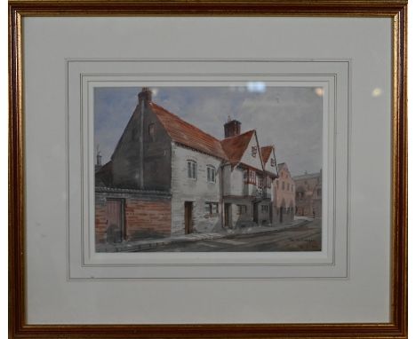 W M Cooper - 'The King's Head, Little Minster Street, Winchester', watercolour, signed and dated 18-6-00 lower right, 20 x 27