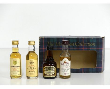 The Morrison Collection of Four 5-cl bts Miniatures in oc:- Auchentoshan 10YO Triple Distilled Single Lowland Malt Scotch Whi