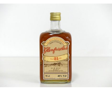1 75-cl bt Glenfarclas 21YO All Malt Scotch Whisky, bottled by Grant Bonding Co Ltd 40% believed 1980's bottling (square bott