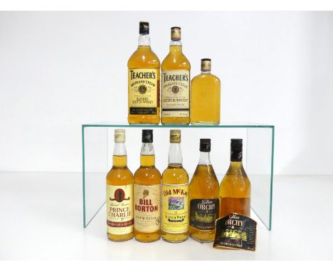 1 70-cl bt Prince Charlie Special Reserve Scotch Whisky 40% sl bs 1 70-cl bt Bill Borton Finest Scotch Whisky 40% sl bs 1 70-